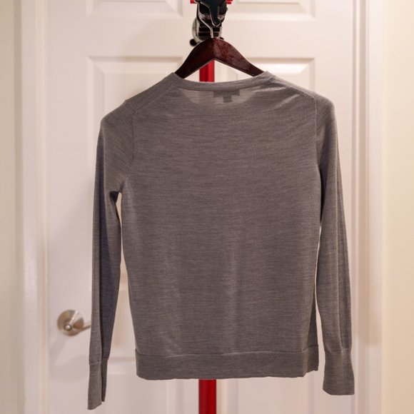 J.Crew grey merino wool sweater size S (orig $88) - Picture 2 of 6